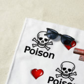 Serviettes de plage Valentine's (En situation)