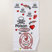 Serviettes de plage Valentine's (Devant)