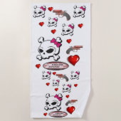 Serviettes de plage Valentine's (Devant)