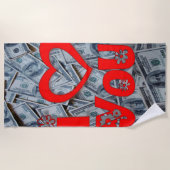 Serviettes de plage Valentine's (Devant)