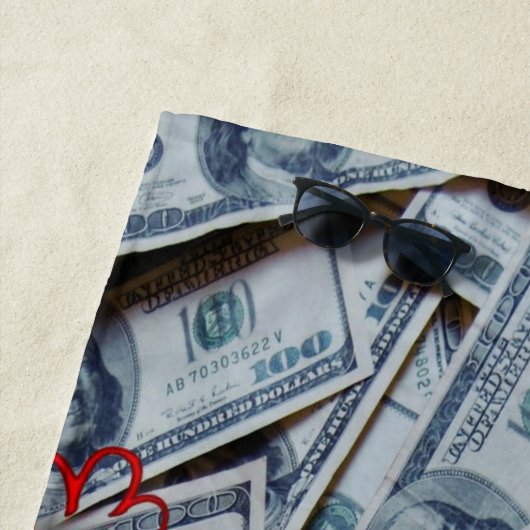 Serviettes de plage Valentine's (En situation)