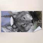 Serviettes de plage Wolves (Devant)