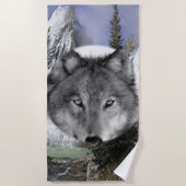 Serviettes de plage Wolves (Devant)