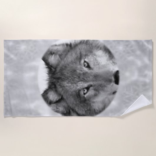 Serviettes de plage Wolves (Devant)