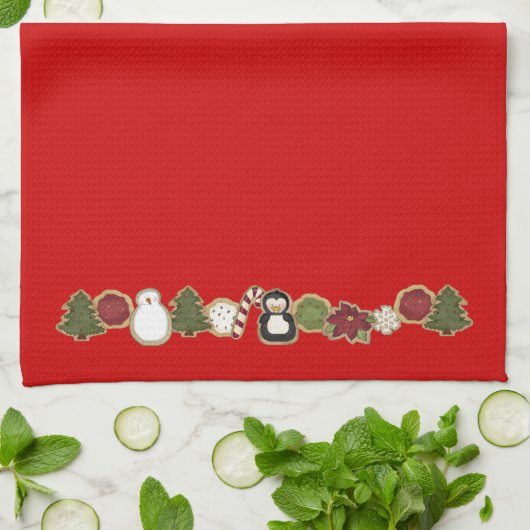 Serviettes de plat mignonnes de Noël de pays (Plié)