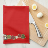 Serviettes de plat mignonnes de Noël de pays (Quart Plié)