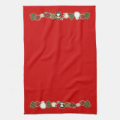Serviettes de plat mignonnes de Noël de pays (Vertical)
