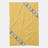 Serviettes de plat modernes grises jaunes de (Vertical)