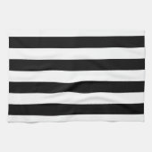 Serviettes de plat noires et blanches de cuisine (Horizontal)