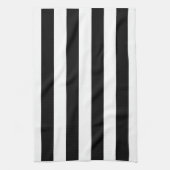 Serviettes de plat noires et blanches de cuisine (Vertical)