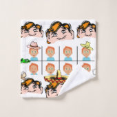 Serviettes De Salle De Bain Jeux Drôle Visages Exp (Gant de toilette)