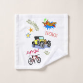 Serviettes de salle de bain Jeux Héros Vélo Voitur (Gant de toilette)
