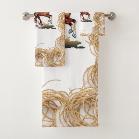 Serviettes de salle de bain sets Horse (En situation)