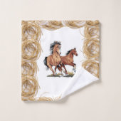 Serviettes de salle de bain sets Horse (Gant de toilette)
