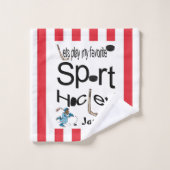 Serviettes de salle de bain sport favorites Jeux H (Gant de toilette)