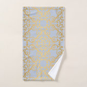 SERVIETTES DE SALLE DE BAINS DE STYLE BLEU CLAIR (Serviette à main)