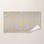 SERVIETTES DE SALLE DE BAINS DE STYLE BLEU CLAIR (Serviette à main)