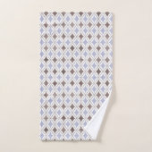 SERVIETTES DE SALLE DE BAINS DE STYLE BLEU GRAY HA (Serviette à main)