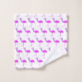 SERVIETTES DE SALLE DE BAINS EN FLAMINGO EN FLURO  (Gant de toilette)