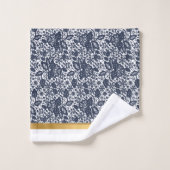 SERVIETTES DE SALLE DE BAINS EN LACE BLANCHE DE LU (Gant de toilette)
