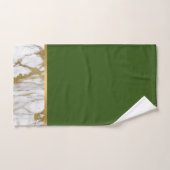 SERVIETTES DE SALLE DE BAINS EN MARBRE Vert (Serviette à main)