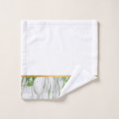 SERVIETTES DE SALLE DE BAINS EN MARBRE VERT (Gant de toilette)