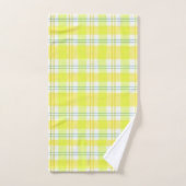 Serviettes De Salle De Bains Jeux Plaid Jaune (Serviette à main)