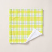 Serviettes De Salle De Bains Jeux Plaid Jaune (Gant de toilette)