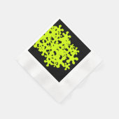 serviettes de serviette en papier noir fin et minc (Coin)