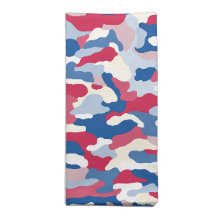 Camouflage bleu rouge Patriotique