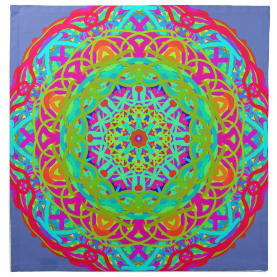 Serviettes De Table Célébrons le mandala coloré