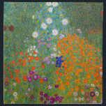 Serviettes De Table Gustav Klimt - Jardin des fleurs<br><div class="desc">Jardin aux fleurs - Gustav Klimt en 1905-1907</div>