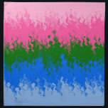 Serviettes De Table Indicateur Abstrait Omniromantic Pride<br><div class="desc">D'autres versions du drapeau de la fierté vont bientôt arriver ! 50% de tous les bénéfices seront donnés au projet Trevor ! L'art Abstrait du drapeau de la fierté omniromantique a été réalisé avec l'application Glitch Lab</div>