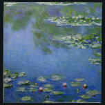 Serviettes De Table Monet Water Lilies Fine Art (1906)<br><div class="desc">Water Lilies, Claude Monet, 1906. Huile sur toile, 89, 9 x 94, 1 cm. Art Institute de Chicago. Water Lilies (ou Nymphéas) est une série d'environ 250 peintures à l'huile réalisées par l'impressionniste français Claude Monet (1840-1926). Les peintures représentent le jardin fleuri de Monet à Giverny et ont été l'objet...</div>