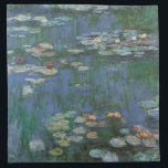 Serviettes De Table Nénuphars de Claude Monet, Fleurs Vintages<br><div class="desc">Nénuphar (1916) par Claude Monet. Water Lilies est un impressionisme vintage de peinture florale d'art. Jardin fleuri de la saison de printemps de Monet à Giverny, France. Ce paysage est l'une des nombreuses variations de peintures de nénuphars que Monet peint par son étang. À propos de l'artiste : Claude Monet...</div>