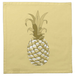 Serviettes De Table Pineapple Gold ID239