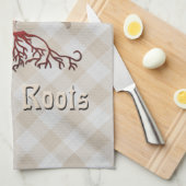 Serviettes de thé à racines polonaises américaines (Quart Plié)