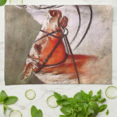 Serviettes de thé à thème pour les chevaux (Plié)