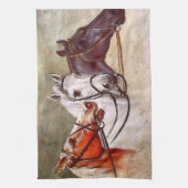 Serviettes de thé à thème pour les chevaux (Vertical)