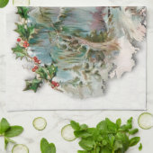 Serviettes de thé de Noël (Plié)