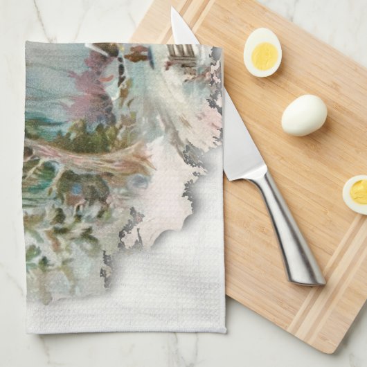 Serviettes de thé de Noël (Quart Plié)