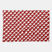 Serviettes de thé de Valentine des serviettes de (Horizontal)