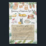 Serviettes de thé d'héritage de recette<br><div class="desc">Pour un cadeau unique, faites une série de festins juste d'une des recettes prisées de la grand-maman, et le cadeau cuire au four avec une serviette de thé d'héritage imprimée avec la même recette. Transformez les recettes manuscrites de votre mère ou grand-mère ou tantes en serviettes de thé magnifiques et...</div>