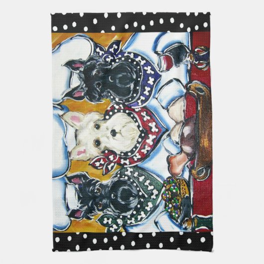 Serviettes de thé écossaises (Vertical)