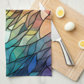 serviettes de thé en vitrail (Quart Plié)
