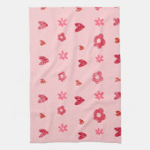 Serviettes de thé "FLEURS &LOVE PARTY (Vertical)