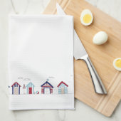 Serviettes de thé - huttes de plage (Quart Plié)