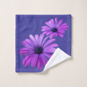 Serviettes de toilette Daisy Set Personnalisé Purp (Gant de toilette)