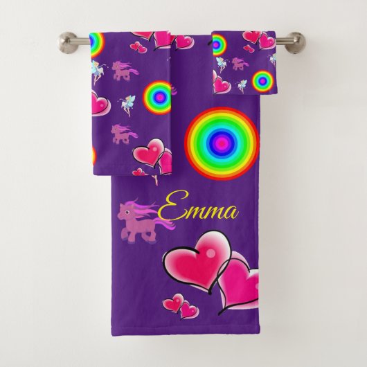 Serviettes de toilette de la salle de bains de Coe (En situation)