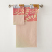 Serviettes de toilette de la salle de bains en mar (En situation)